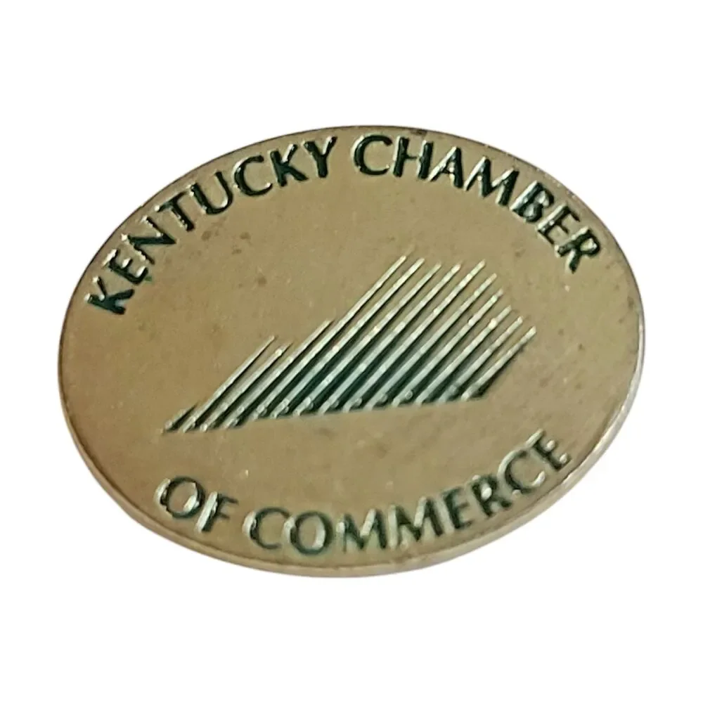 Ky Chamber of Commerce Commonwealth of Kentucky Green Gold Lapel Pin
